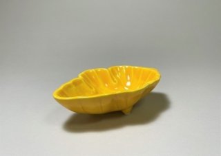 京焼・清水焼 やまなか雅陶 ☆黄交趾(きこうち) 京焼 清水焼 花柄